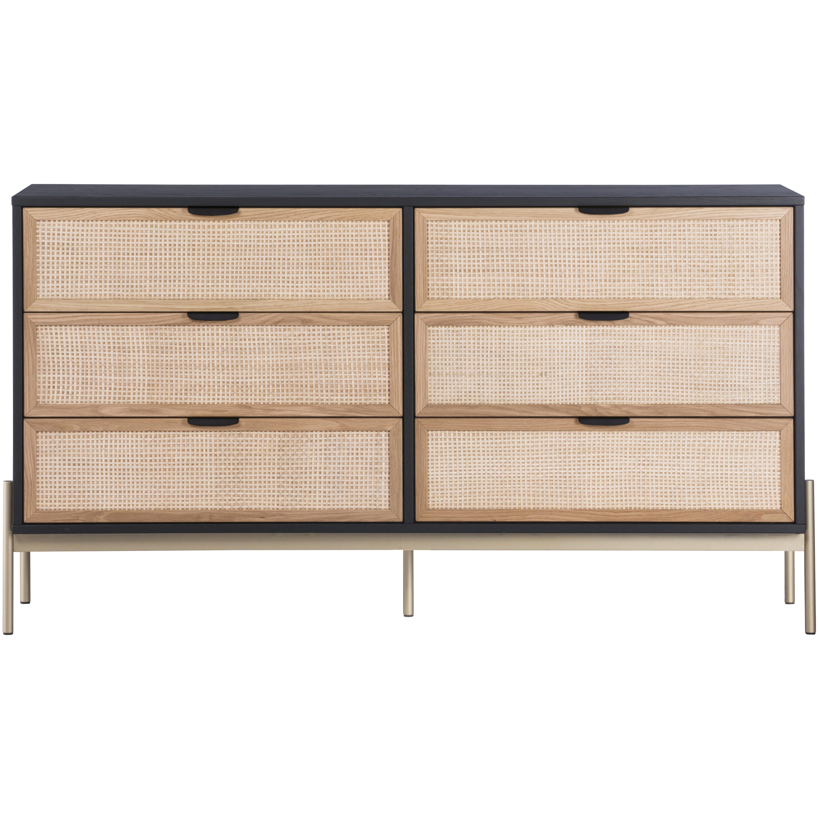 Avida Gold / Black/Natural Dresser